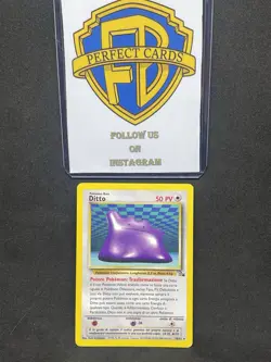 POKEMON FOSSIL UNLIMITED DITTO NONHOLO 18/62 LP- - Image 1
