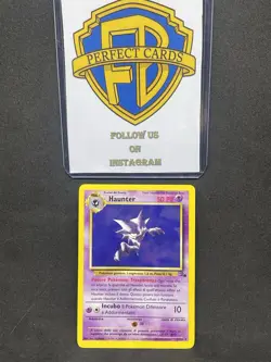 POKEMON FOSSIL UNLIMITED HAUNTER NONHOLO 21/62 PL - Image 1