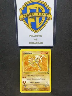 POKEMON FOSSIL UNLIMITED HITMONLEE NONHOLO 22/62 LP- - Image 1