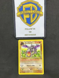 POKEMON FOSSIL UNLIMITED AERODACTYL NONHOLO 16/62 LP+ - Image 1