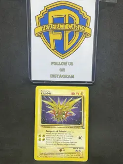 POKEMON FOSSIL UNLIMITED ZAPDOS NONHOLO 30/62 PL/PR - Image 1