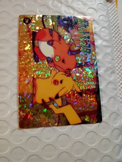 1999 Vintage Pocket Monsters Vending Prism - Pikachu Raichu #296 - Mew Crayon - Image 2