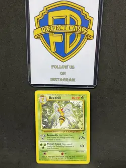 POKEMON BASE SET 2 BEEDRILL NONHOLO 21/130 LP- - Image 1