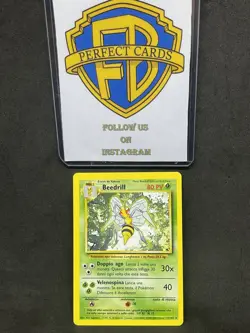 POKEMON SET BASE UNLIMITED BEEDRILL NONHOLO 17/102 NM - Image 1