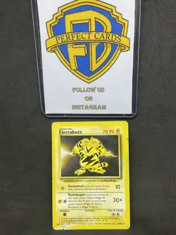 POKEMON SET BASE UNLIMITED ELECTABUZZ NONHOLO 20/102 PL/PR - Image 1