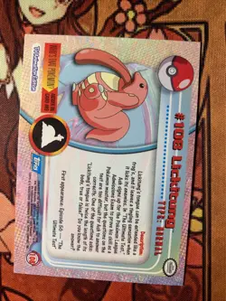 Lickitung - Pokemon Topps #108 - Holo NM Vintage Shipped Fast! - Image 4