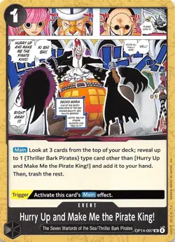 Hurry Up and Make Me the Pirate King! OP14-097 The Azure Sea's Seven One Piece - Image 1