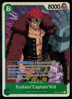 Eustass"Captain"Kid OP01-051 Romance Dawn Super Rare One Piece - Image 1