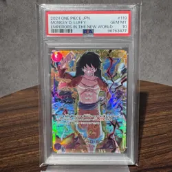 PSA10 One Piece Emperors In The New World Op09-119 Monkey D. Luffy GEM MINT - Image 1