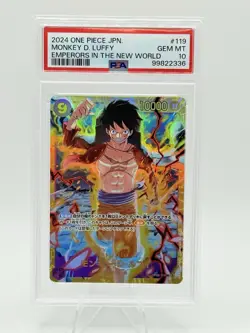 Monkey.D.Luffy SEC OP09-119 One Piece Japanese - Emperors in the New World PSA10 - Image 1