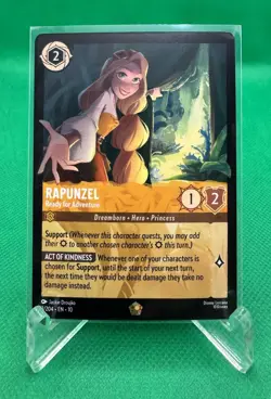 Disney Lorcana Rapunzel - Ready for Adventure 3/204 Whispers Legendary Regular - Image 1