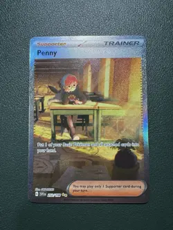 Pokemon TCG Scarlet & Violet Penny Holo Card 252/198 Special Illustration Rare - Image 1