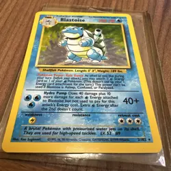Pokemon TCG Blastoise Holo Rare Card 002/102 Unlimited Base Set 1999 WOTC - Image 1