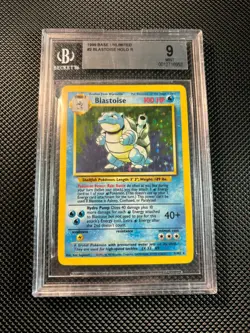 Blastoise Holo Base Set Unlimited 2/102 1999 Pokemon TCG BGS 9 mint - Image 2