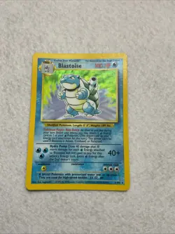 1999 Pokemon TCG Blastoise Base Set Holo Unlimited Shadowless 2/102 RARE! - Image 1