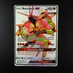 Buzzwole GX SV68/SV94 Pokemon Hidden Fates Holo Full Art Card - Image 1
