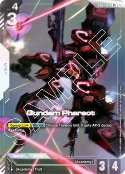 Gundam Card Game - Gundam Pharact - GD01-071 R+ - Alt Art - English - Image 1