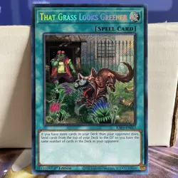 1ST EDITION THAT GRASS LOOKS GREENER 2020 RA03-EN063 YUGIOH CARD (NM) - Image 1