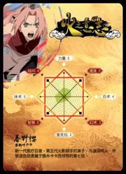 Naruto Kayou SR Card Sakura Haruno SC-SR-0029 NM - Image 2