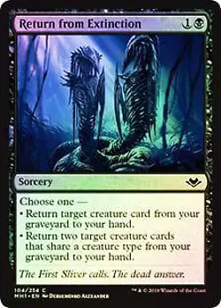 Return from Extinction FOIL Modern Horizons PLD Black Common CARD ABUGames - Image 1