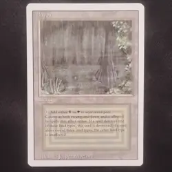 Magic: The Gathering Revised Bayou Land Black Green Jesper Myrfors - Image 1