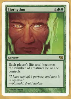 Biorhythm (9th Edition Core Set, Rare, English, 2005) MTG NM Ninth - Image 1