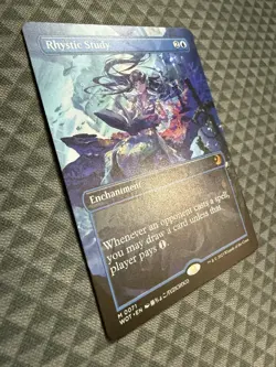 MTG Rhystic Study #0071 Anime Borderless Mythic Wilds of Eldraine: ET (WOT) - Image 3