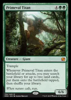 1 x Primeval Titan - Modern Masters 2015 - Heavy Play - MTG - Image 1