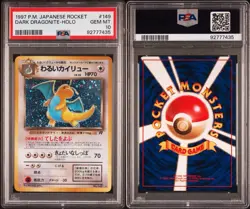 Pokemon JAPANESE 1997 DARK DRAGONITE HOLO 149 PSA 10 - Image 3