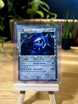 Steelix 87/95 Prime Holo Foil Ultra Rare HGSS Unleased Set Pokemon Card 2010 - Image 2