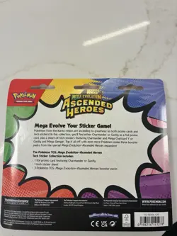 Pokemon Mega Evolutions Ascended Heroes Tech Sticker Collection Charmander Promo - Image 2