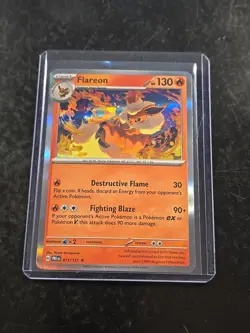 Pokemon TCG - Flareon #136 Pokemon Scarlet & Violet 151 - Mint / NM - Image 1