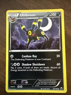 Pokemon Umbreon 61/108 Dark Explorers Regular 2012 - Image 1