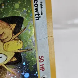 Pokemon TCG Meowth Black Star Promo Holo 10/53 WOTC Has Crease - Image 2