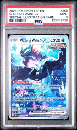 PSA 9 2024 POKEMON TEF EN-TEMPORAL FORCES SIR 205/162 WALKING WAKE EX - Image 1