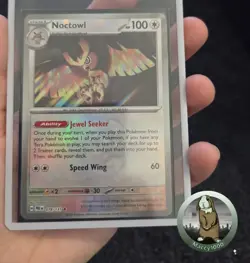 Pokemon TCG Noctowl Masterball Reverse Holo 078/131 SV Prismatic Evolutions NM - Image 1