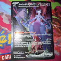 Pokemon TCG Team Rockets Mewtwo EX Special Illustration Destined Rivals - Image 1