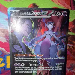 Pokemon TCG Team Rockets Mewtwo EX Special Illustration Destined Rivals - Image 2