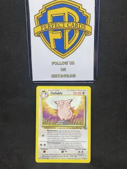 POKEMON JUNGLE UNLIMITED CLEFABLE NONHOLO 17/64 LP- - Image 1