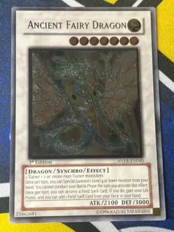 Ancient Fairy Dragon ANPR-EN040 Ultimate Rare 1st Edition EURO Near Mint Yugioh - Image 3
