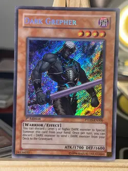Dark Grepher PTDN-EN000 Secret Rare 1st Edition Light Play+ Yugioh - Image 2