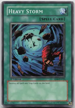 Heavy Storm SD4-EN019 Common 1st Edition MP Yugioh - Image 2
