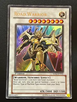 Road Warrior 5DS2-EN041 Ultra Rare 1st Edition Moderate Play Yugioh - Image 1