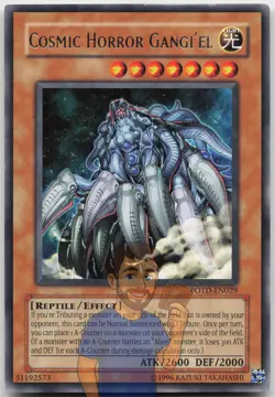 Cosmic Horror Gangi'el POTD-EN029 Rare Unlimited LP Yugioh - Image 1