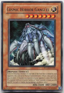 Cosmic Horror Gangi'el POTD-EN029 Rare Unlimited LP Yugioh - Image 2