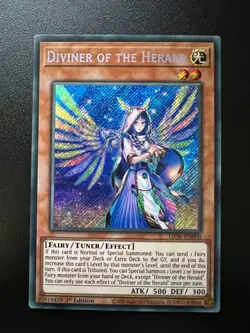 Diviner of the Herald LIOV-EN000 Secret Rare 1st Edition Near Mint Yugioh - Image 1