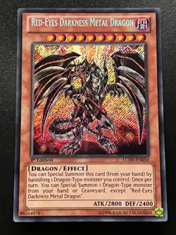 Red-Eyes Darkness Metal Dragon LCJW-EN050 Secret 1st Edition Near Mint Yugioh - Image 1