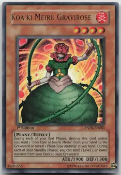 Koa'ki Meiru Gravirose ANPR-EN083 Ultra Rare 1st Edition LP Yugioh - Image 2