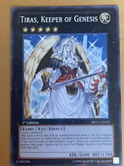Yugioh Tiras, Keeper of Genesis Rare 1st Battle Pack: Epic Dawn BP01-EN029 - Image 2