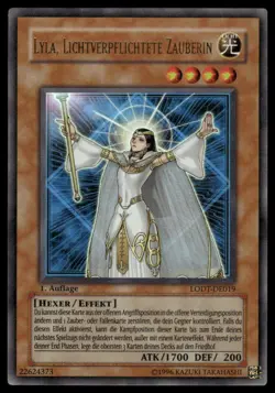 YuGiOh Lyla Lichtverplichtete Zauberin #LODT-DE019 Ultra Rare NM GERMAN - Image 1